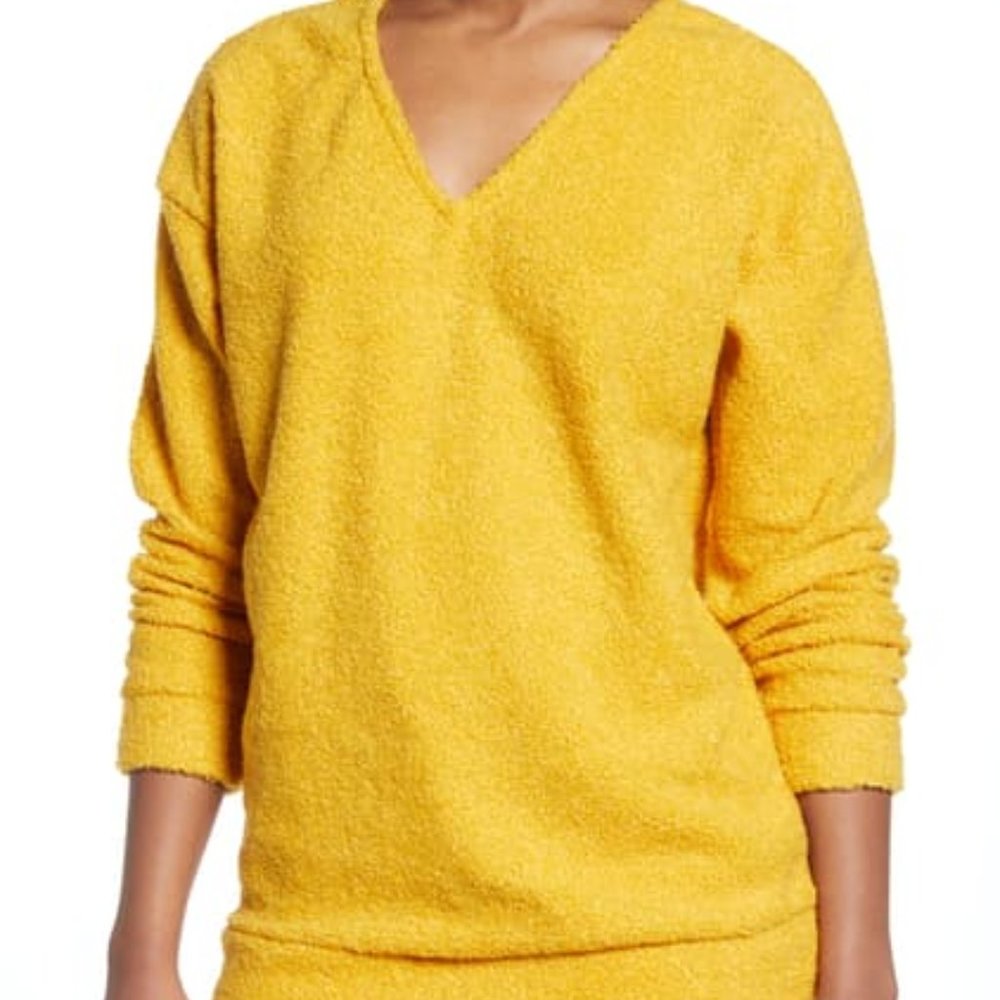 Caslon Faux Shearling Teddy Sweater